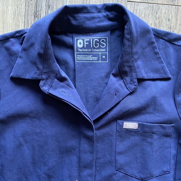 Figs Limited Edition Scrub Top / M / Navy Blue - Picture 2 of 4